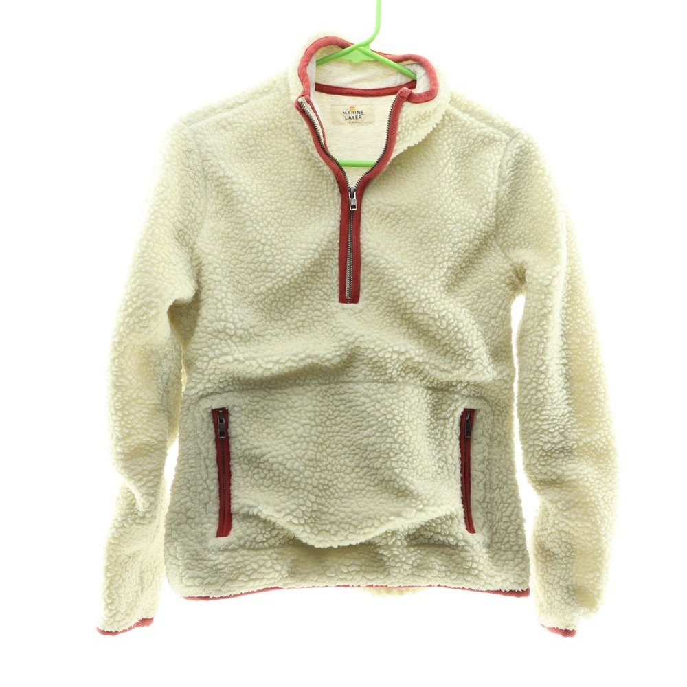 Marine Layer Sherpa Fleece 1/4 Zip Pullover Women's X-Small